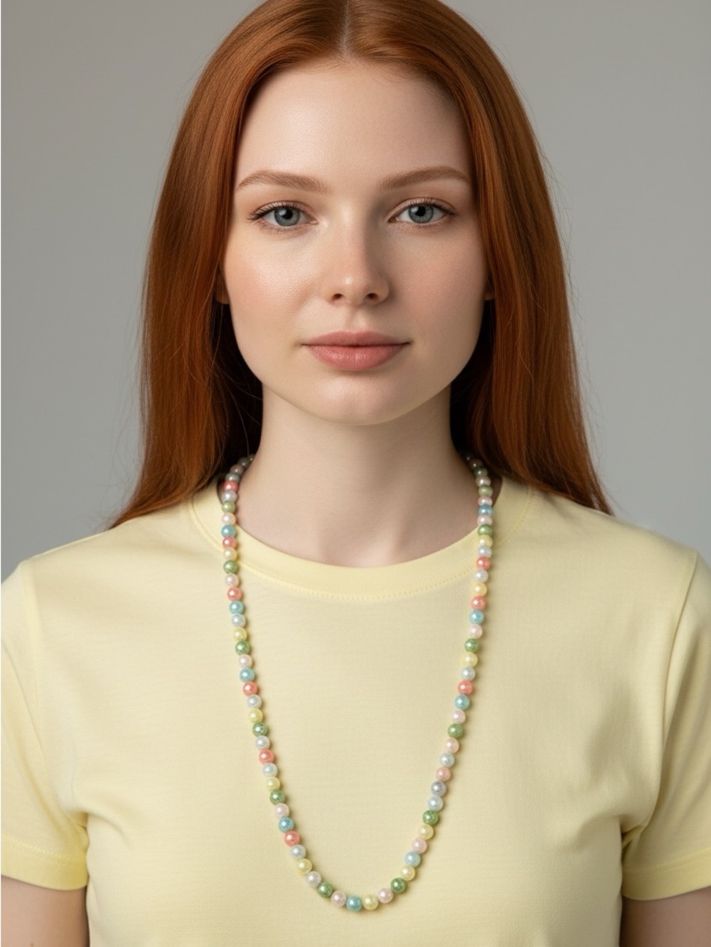 🫶🏻 Multicolor Pastel Beaded Necklace